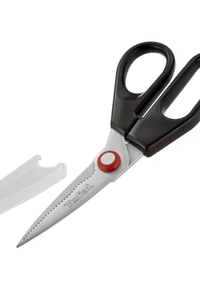 Babymatters Foarfeca de bucatarie Tefal Ingenio K2071314, Lame inox detasabile, Teaca de protectie, Inox/Negru