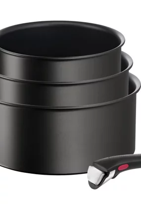 reteta cozonac la maşina de făcut pâine tefal Set 4 piese Tefal Ingenio Eco Resist L3979202, maner detasabil, Thermo-Signal, invelis antiaderent, compatibil cu inductia