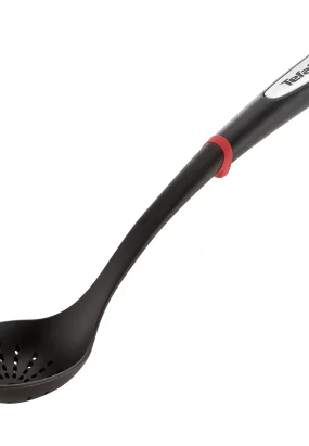 Babymatters Paleta strecuratoare Tefal Ingenio K2060314, Rezistenta termica 230 grade, Inel silicon, Plastic, Negru