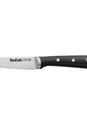 Babymatters Cutit pentru decojit Tefal Ice Force K2320514, 9 cm, Tehnologie Ice Force, Otel inoxidabil german, Negru/Inox