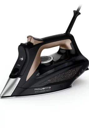 Babymatters Fier de calcat Rowenta Eco Intelligence DW6341D1, 2500W, Jet 190g/min, Rezervor 300ml, Talpa Microsteam 400, Negru/Crem