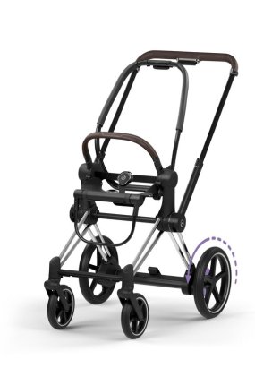 Babymatters Cadru carucior Cybex Platinum e-Priam Style pentru copii, electric, premium, Chrome