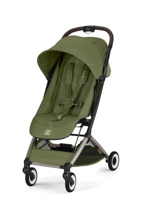 Babymatters Carucior sport pentru copii CYBEX Orfeo, compact, ultra usor, Moss Green cu cadru Taupe