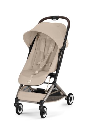 Babymatters Carucior sport pentru copii CYBEX Orfeo, compact, ultra usor, Almond Beige cu cadru Taupe