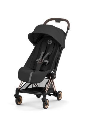 cybex libelle Carucior sport pentru copii Cybex Coya Comfort, compact, premium, Sepia Black cu cadru Rosegold