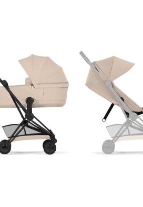 cybex libelle Carucior 2 in 1 pentru copii Cybex Coya Comfort, compact, premium, Cozy Beige cu cadru Matt Black