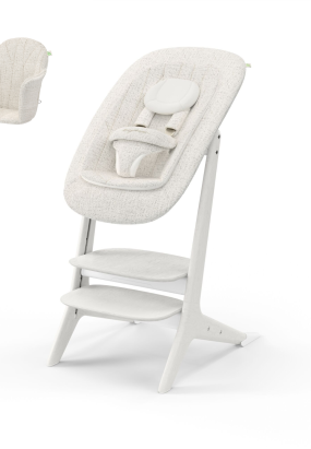 cadou copii 1 an Scaun de masa pentru copii Cybex Lemo Platinum 4 in 1, adaptabil, White Wood