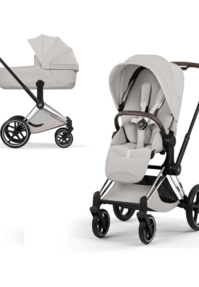 autocolant scari Carucior 2 in 1 pentru copii Cybex Priam Style, premium, City Grey cu cadru Chrome