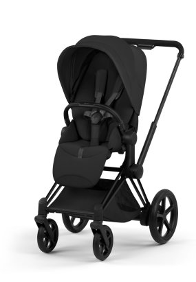 autocolant scari Carucior sport pentru copii Cybex Platinum e-Priam Style, premium, Sepia Black cu cadru Matt Black