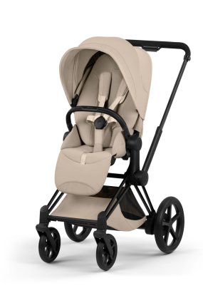 autocolant scari Carucior sport pentru copii Cybex Platinum e-Priam Style, premium, Cozy Beige cu cadru Matt Black