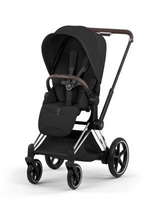 autocolant scari Carucior sport pentru copii Cybex Platinum e-Priam Style, premium, Sepia Black cu cadru Chrome
