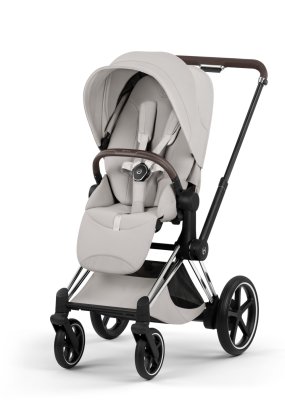 autocolant scari Carucior sport pentru copii Cybex Platinum e-Priam Style, premium, City Grey cu cadru Chrome