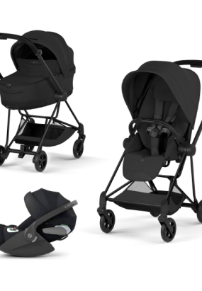 cybex libelle Carucior 3 in 1 pentru copii Cybex Mios Style, premium, Sepia Black cu cadru Matt Black