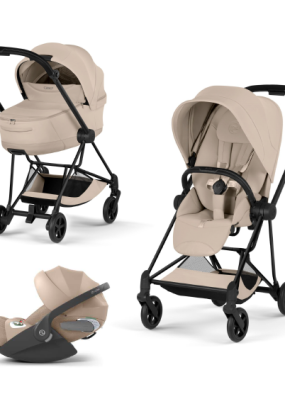 cybex libelle Carucior 3 in 1 pentru copii Cybex Mios Style, premium, Cozy Beige cu cadru Matt Black