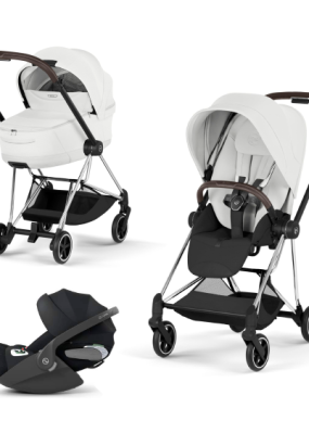 cybex libelle Carucior 3 in 1 pentru copii Cybex Mios Style, premium, Off White cu cadru Chrome