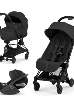 cybex libelle Carucior 3 in 1 pentru copii Cybex Coya Style, premium, Sepia Black cu cadru Matt Black