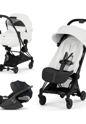 cybex libelle Carucior 3 in 1 pentru copii Cybex Coya Style, premium, Off White cu cadru Matt Black