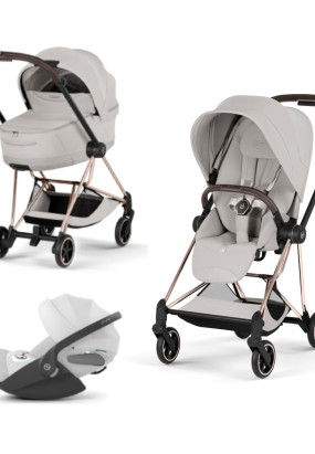 cybex libelle Carucior 3 in 1 pentru copii Cybex Mios Style, premium, City Grey cu cadru Rosegold