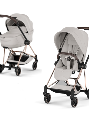 cybex libelle Carucior 2 in 1 pentru copii Cybex Mios Style, premium, City Grey cu cadru Rosegold