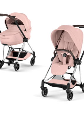 cybex libelle Carucior 2 in 1 pentru copii Cybex Mios Style, premium, Peach Pink cu cadru Chrome