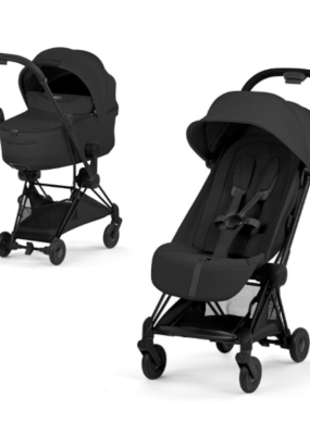 cybex libelle Carucior 2 in 1 pentru copii Cybex Coya Style, premium, Sepia Black cu cadru Matt Black