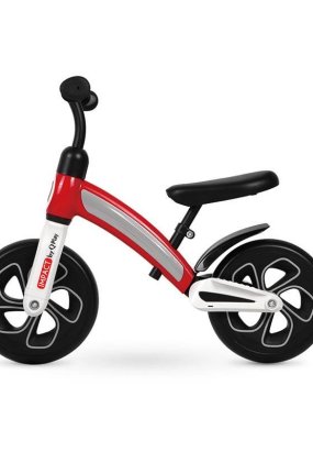Babymatters Bicicleta pentru copii fara pedale QPlay Impact, Cadru Magneziu, Roti 12 inch, 2 ani - 30 kg, rosu