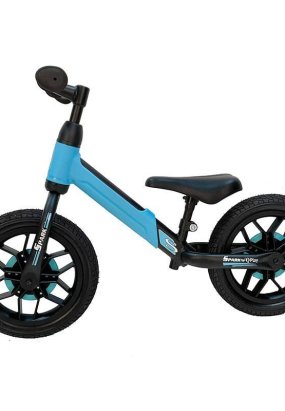 Babymatters Bicicleta pentru copii fara pedale QPlay Spark, Roti 12 inch si Cadru Rezistent, 2 -4 ani, Albastru