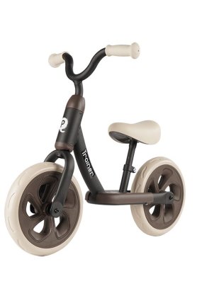Babymatters Bicicleta pentru copii fara pedale QPlay Trainer, Invatare Rapida si Echilibru, 2-4 ani, negru