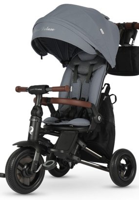 Babymatters Tricicleta pentru copii Ultrapliabila QPlay Nova Deluxe, Reversibila, Roti EVA, 10-36 Luni, Albastru