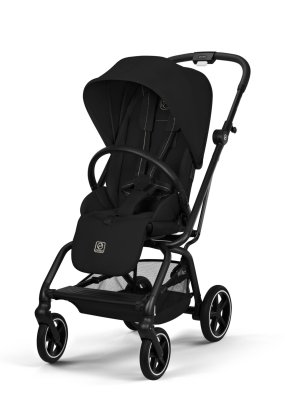 Babymatters Carucior sport pentru copii Cybex Gold Eezy S Twist+ 2, rotativ 360°, Magic Black cu cadru Black