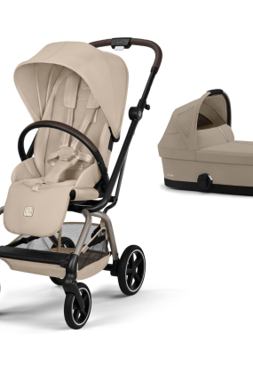 Babymatters Carucior 2 in 1 Cybex Gold Eezy S Twist+ 2, rotativ 360°, cu landou