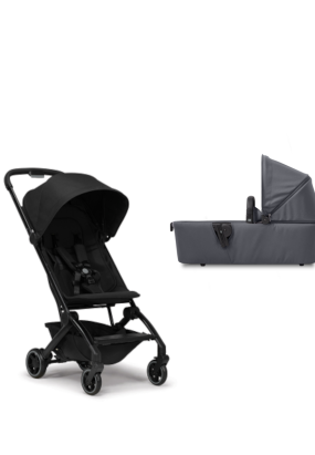 Baby Transport Carucior 2 in 1 pentru copii Joolz Aer+, cu landou, varianta noua, Space black
