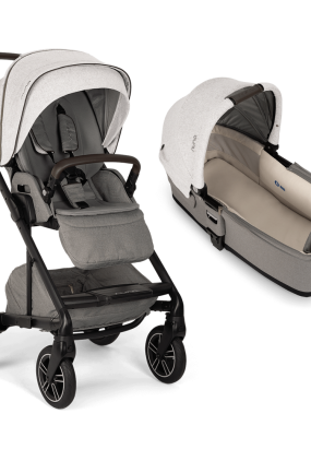 Baby Transport Carucior 2 in 1 pentru copii Nuna MIXX next solid, confortabil si cu landou - Mineral
