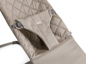 - Balansoar pentru copii BabyBjorn Bliss Bumbac cu bara de jucarii - Sand Grey - 2