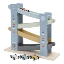 Играчки / Wooden toys - Дървена играчка Little Dutch Race Track - Blue - 1