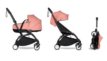 Καρότσι μωρού 2 σε 1 BABYZEN YOYO², μαύρο πλαίσιο, με πορτ-μπεμπέ και χρωματική συσκευασία
