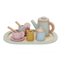 Играчки / Wooden toys - Малък холандски дървен сервиз за чай - 1