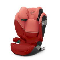 Детско столче за кола Cybex Solution S2 i-Fix, удобно, 3-12 години - Hibiscus Red