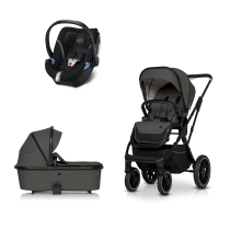 Бебешки колички / Колички 3 в 1 - Детска количка 3 в 1 Cavoe Axo Comfort, предпазна, реверсивна, с кош и кора за кола Cybex Aton 5 - 2