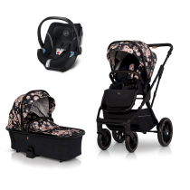 Бебешки колички - Детска количка 3 в 1 Cavoe Axo Style, удобна, премиум издание, с кош за кош и кора Cybex Aton 5 - 1