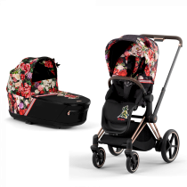 Καρότσι Cybex Priam 4.0 Spring Blossom 2 σε 1 με πορτ-μπεμπέ