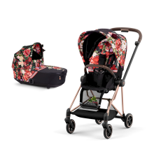 Καρότσι Cybex Mios 3.0 Spring Blossom 2 σε 1 με πορτ-μπεμπέ 
