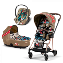 Cybex Mios 3.0 από την Karolina Kurkova, καρότσι 3 σε 1 με πορτ-μπεμπέ και κάθισμα αυτοκινήτου Cloud T