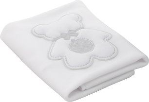 Κουβέρτα κούνιας Italbaby Fiocco Classic, συλλογή Boutique, κεντημένη, μάλλινη, γκρι