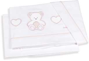 Σετ κλινοσκεπασμάτων Italbaby Peluche, συλλογή Boutique, τρία τεμάχια, βαμβάκι