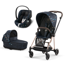 Cybex Mios 3.0 Jewels of Nature 3 σε 1 παιδικό καρότσι, με πορτ-μπεμπέ και κάθισμα αυτοκινήτου Cloud T
