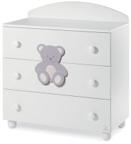  - Детски скрин Italbaby Plush, Бутикова колекция, три чекмеджета, буково дърво масив - 1