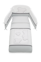 Σετ κλινοσκεπασμάτων Maxi Italbaby Matisse, συλλογή Boutique, πέντε τεμάχια, κατασκευασμένα από βαμβάκι