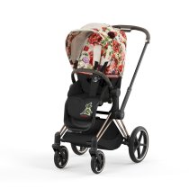 Carucioare copii - Carucior 2 in 1 pentru copii Cybex Priam 4.0 Spring Blossom, cu landou - 2