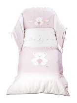 Σετ κλινοσκεπασμάτων Maxi Italbaby Peluche, συλλογή Boutique, πέντε τεμάχια, κατασκευασμένα από βαμβάκι